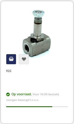 0 bar direct werkend ventiel